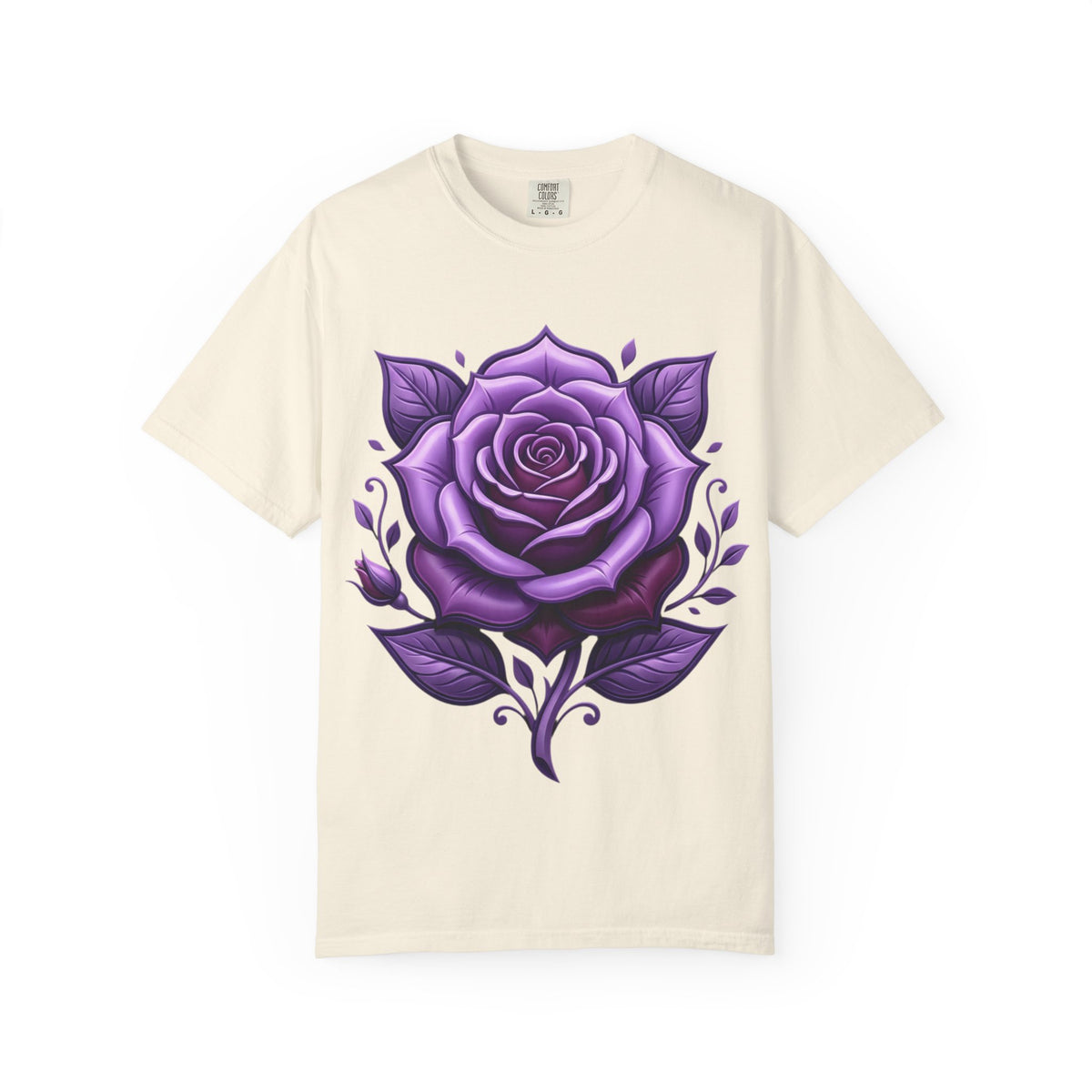 Purple Rose Graphic T-Shirt
