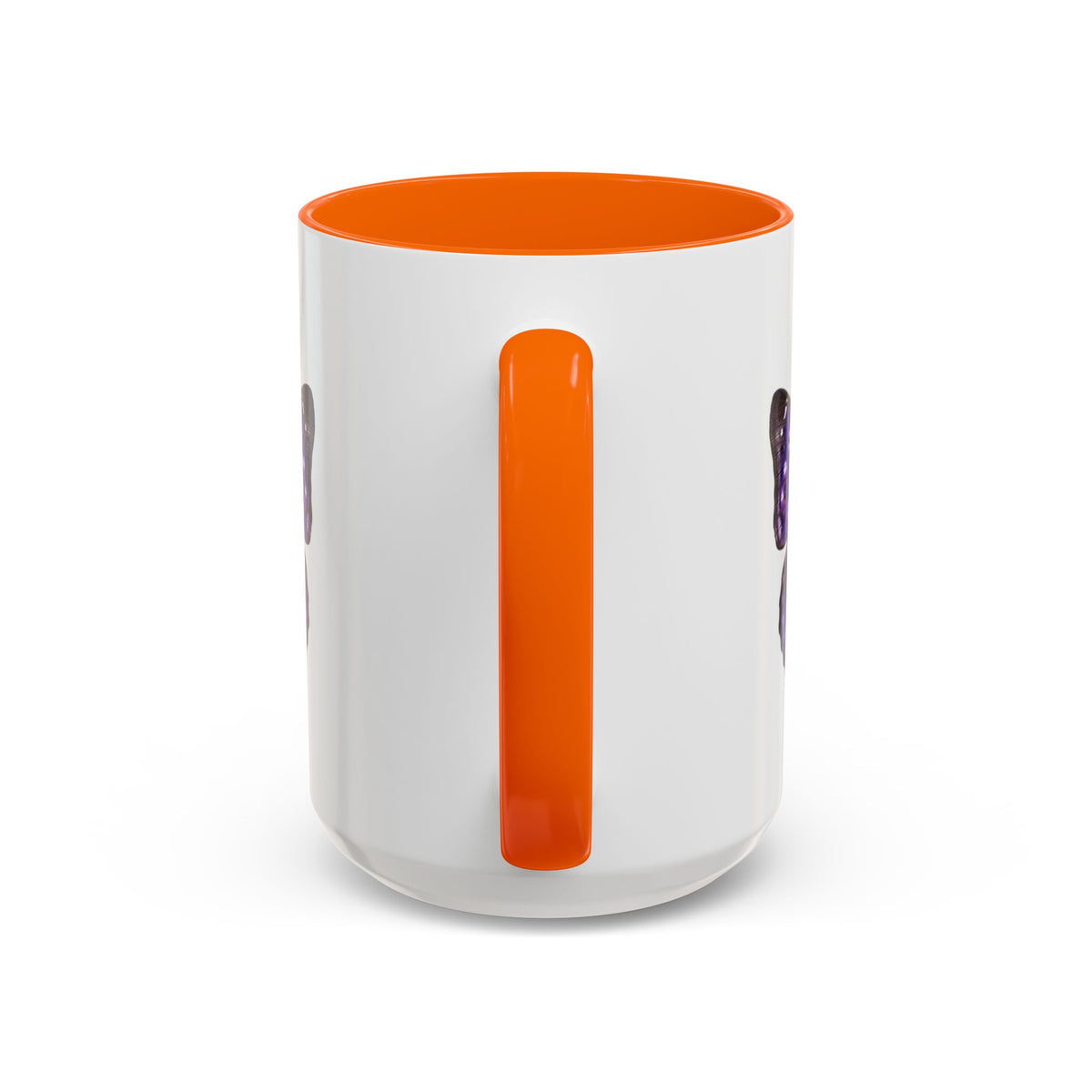 Purple Butterfly Accent Coffee Mug – Elegant Floral Butterfly Ceramic Cup