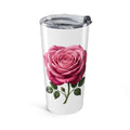 Pink Rose White Tumbler 20oz