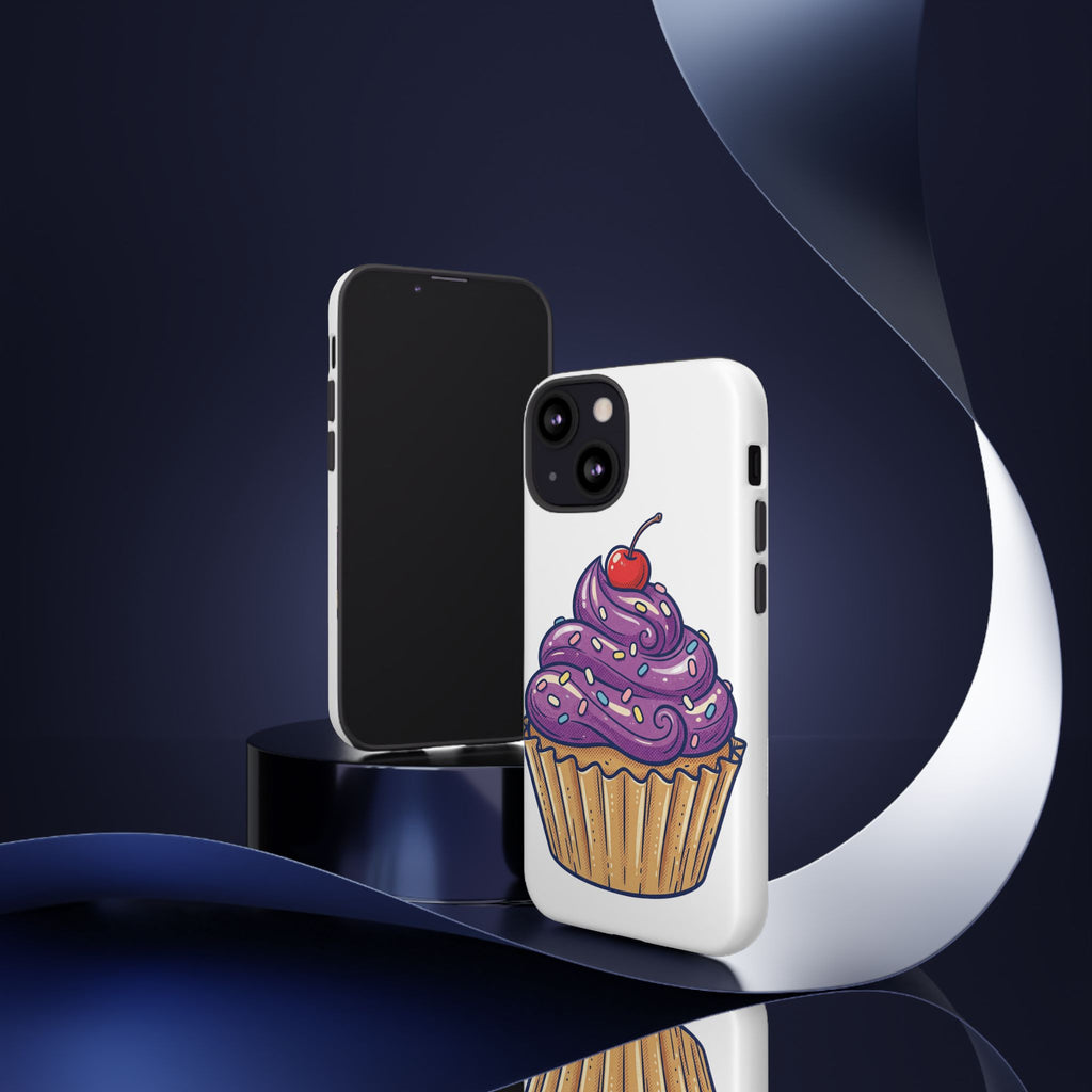 Purple Cupcake Tough Phone Cases