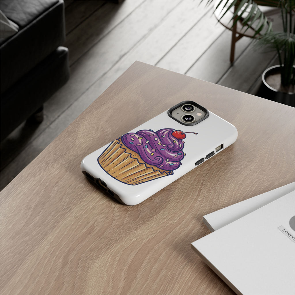 Purple Cupcake Tough Phone Cases