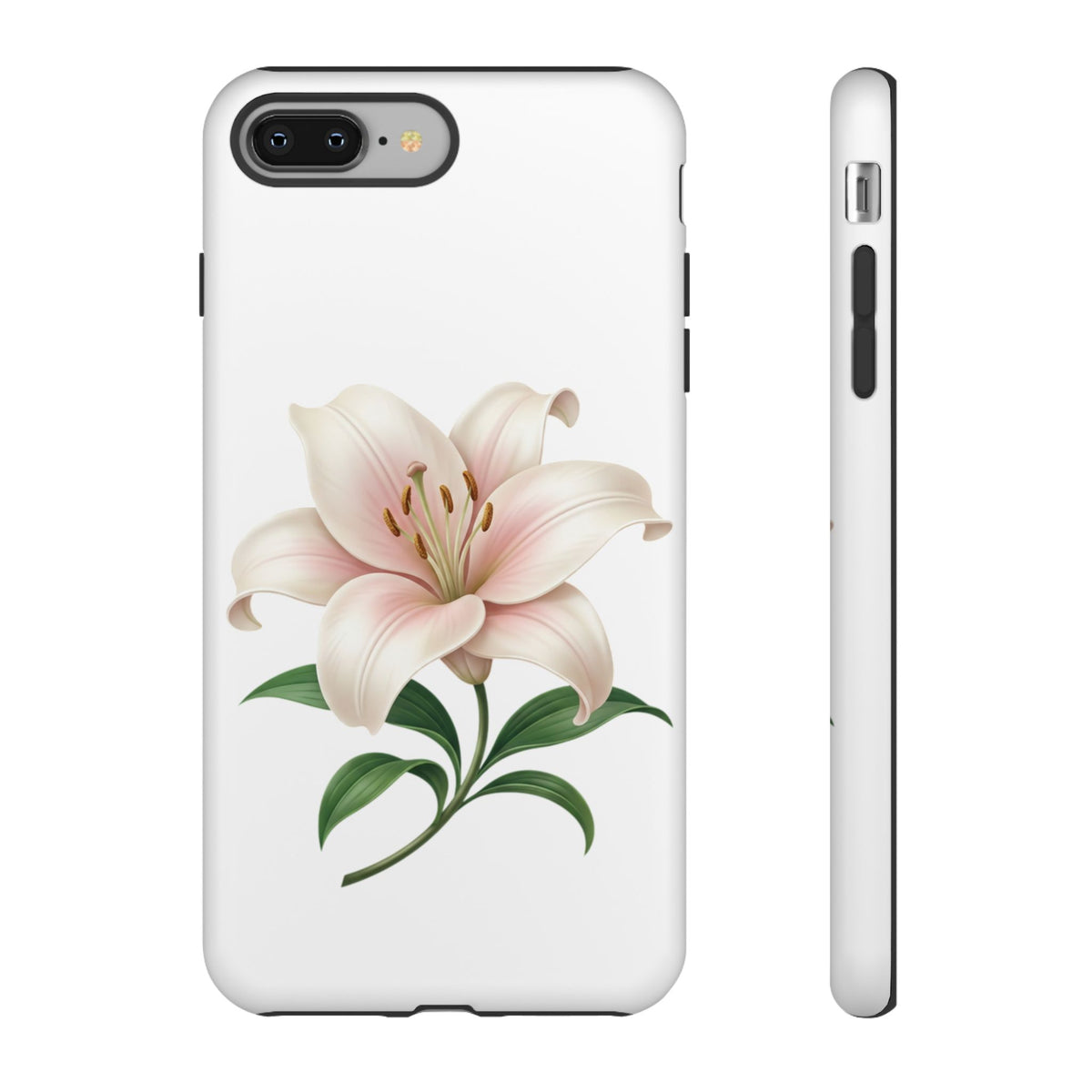Floral Lily Phone Case — Pink Lily Tough Protective Cover