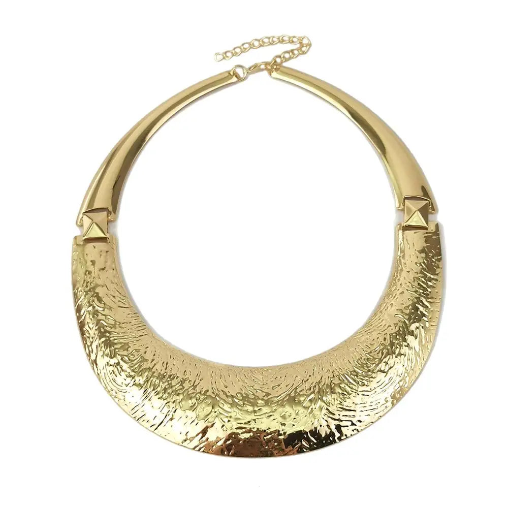 Choker Necklaces Fashion Metal Statement Necklaces For Women Punk Jewelry Big Pendant Accessories