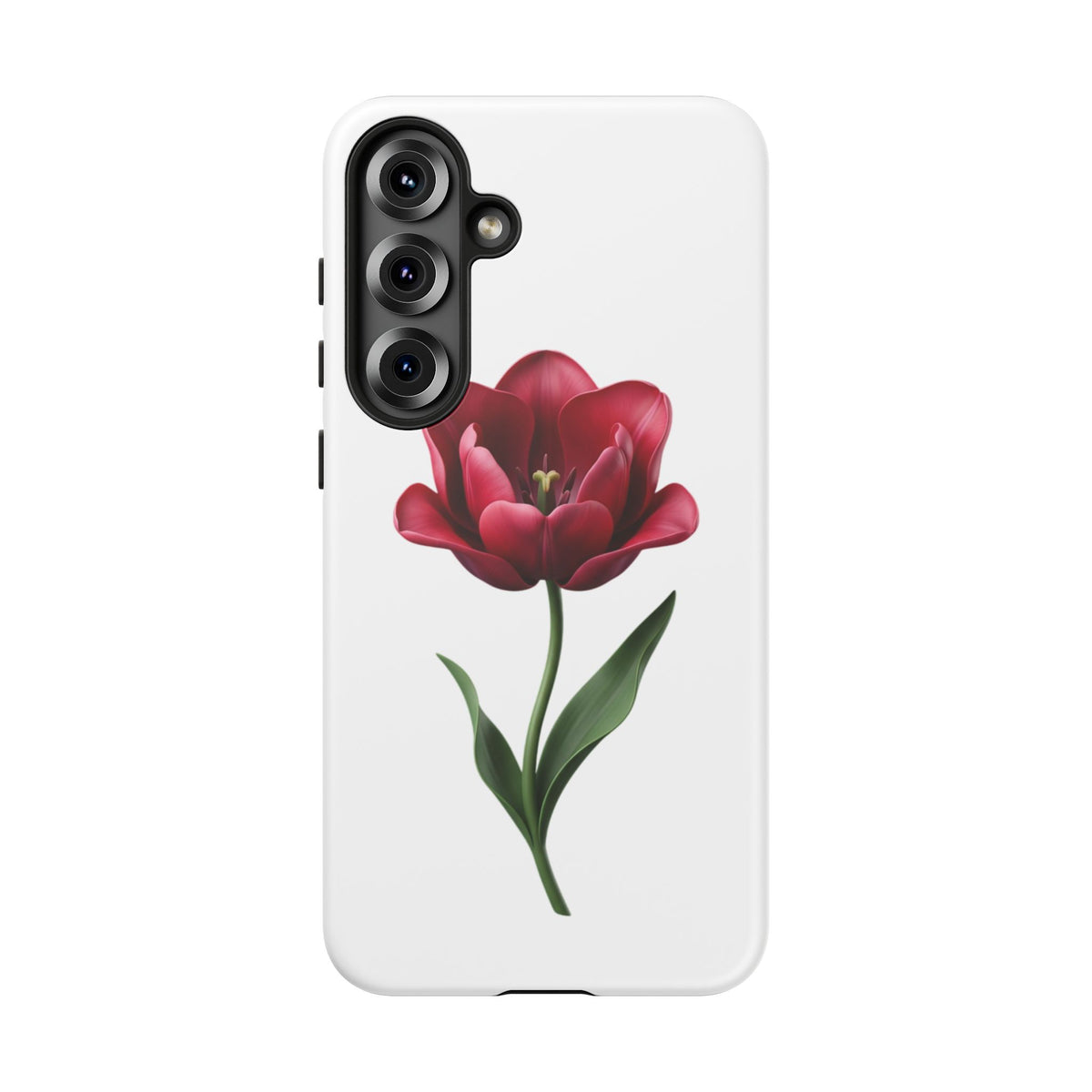 Tulip Floral Tough Phone Case – Protective Blossom iPhone Cover