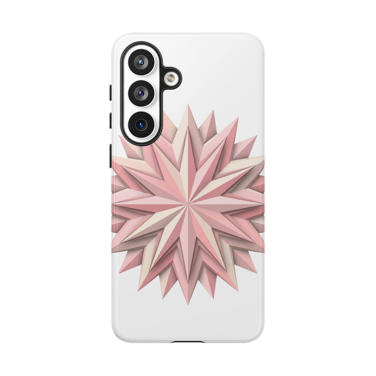 Pink Geometric Star Phone Case — Tough Protective iPhone Cover