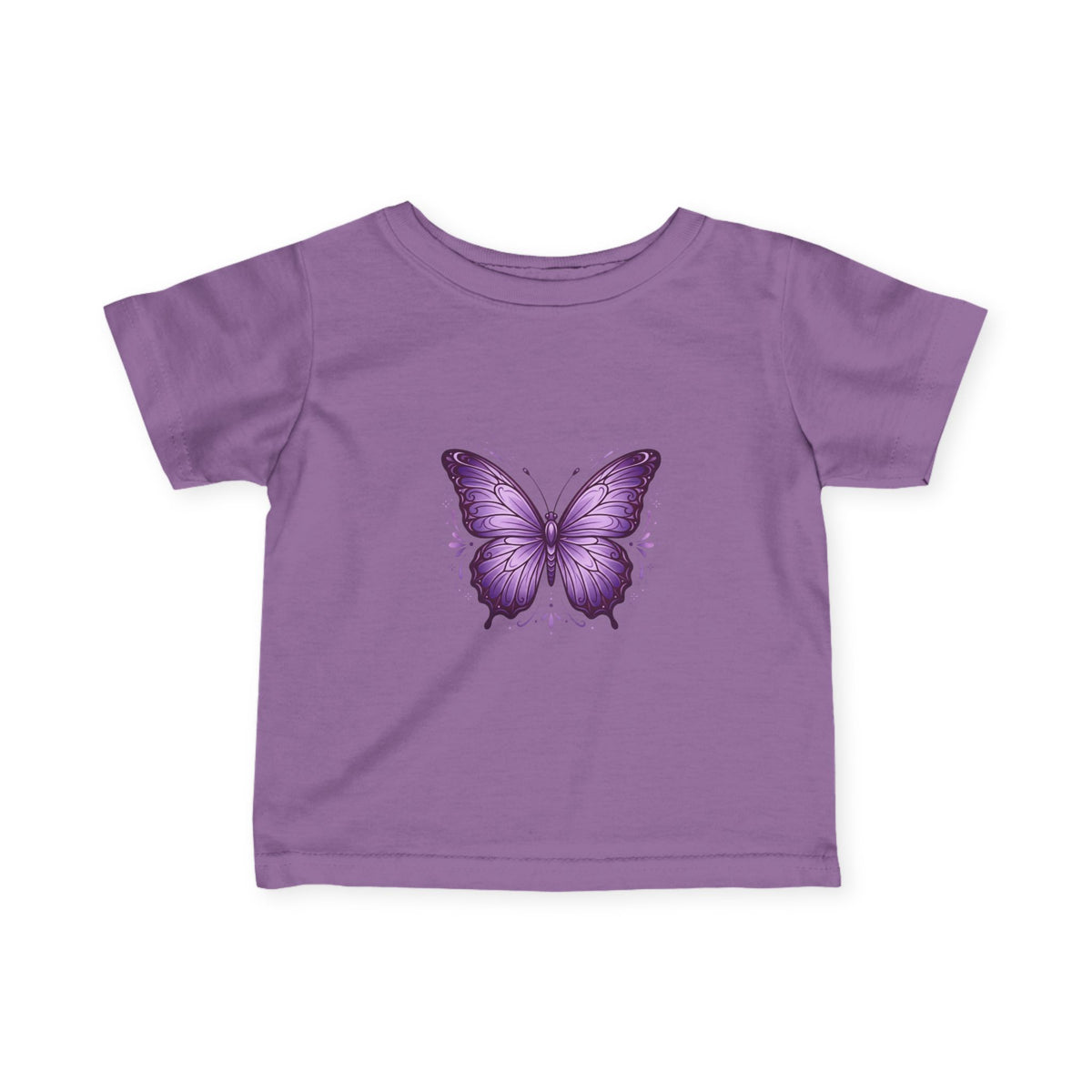 Infant T-Shirt — Purple Butterfly Baby Tee (Cute Newborn Gift)