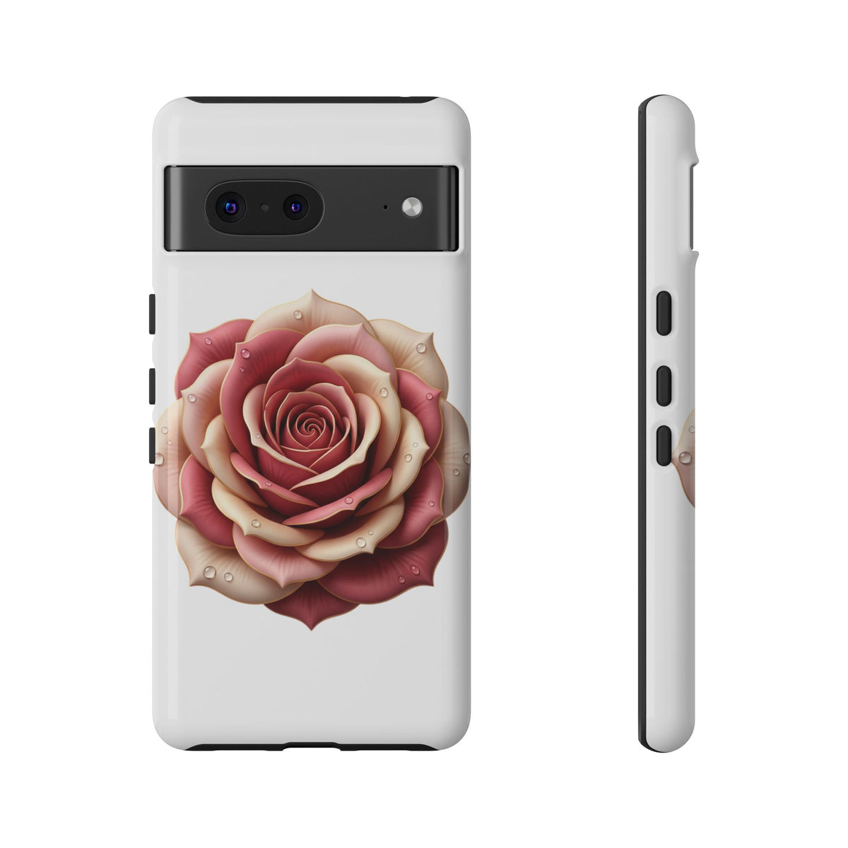 Rose Waterdrop Tough Phone Case — Protective Floral iPhone Cover