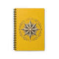 Star Print Spiral Notebook - Ruled Line- Yellow