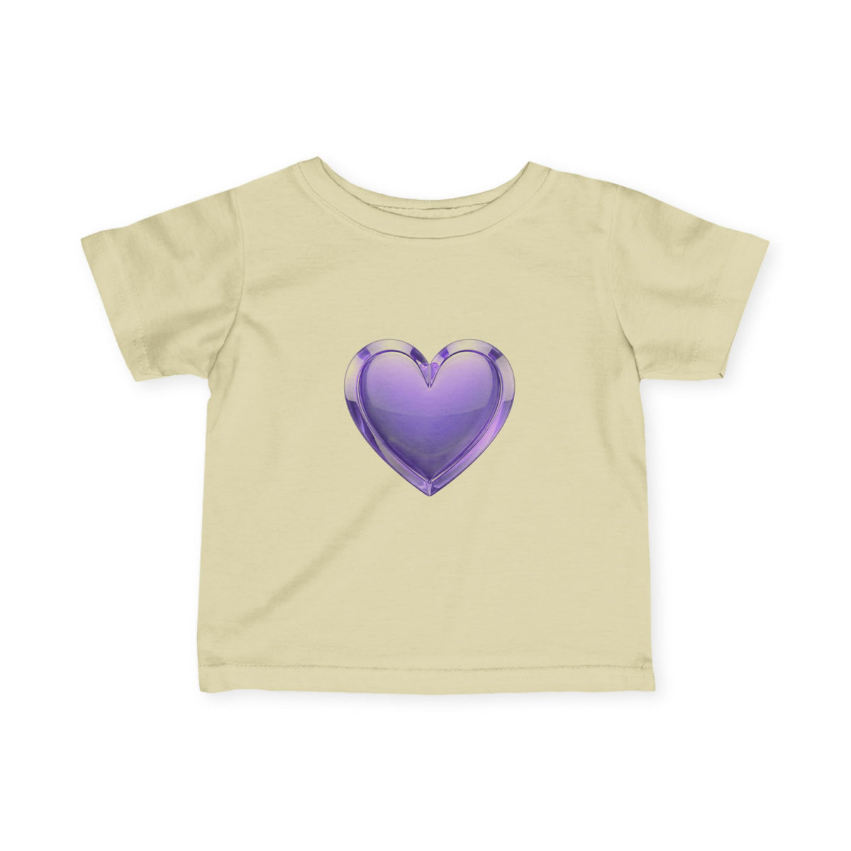 Infant Tee — Shiny Purple Heart Baby T-Shirt
