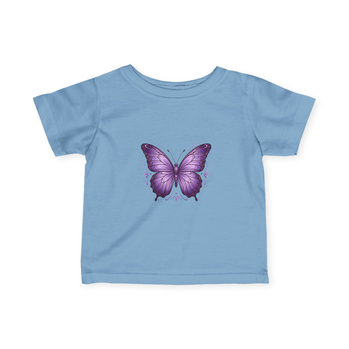 Infant T-Shirt — Purple Butterfly Baby Tee (Cute Newborn Gift)