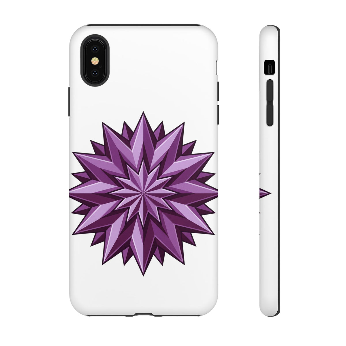 Purple Geometric Star Phone Case