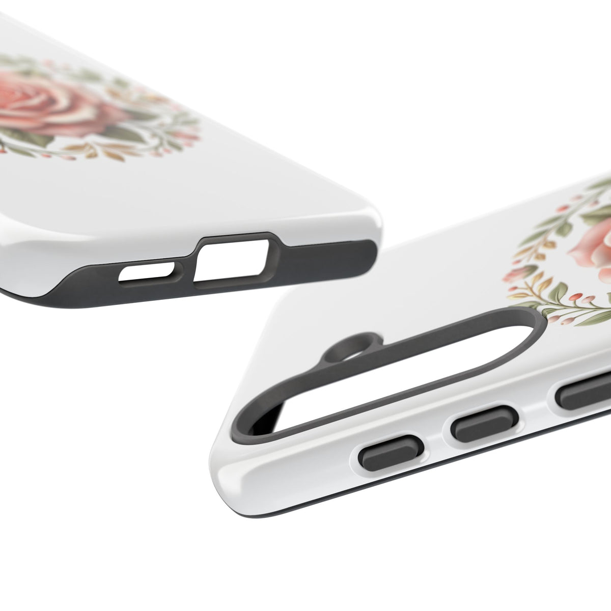 Floral Rose Wreath Tough Phone Case