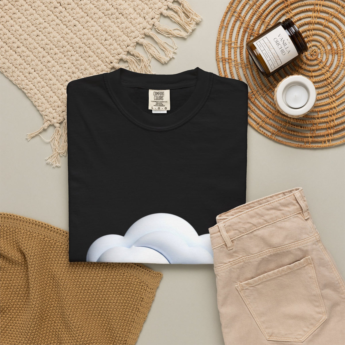 Cloud Graphic T-Shirt — Soft Dreamy Cloud Design