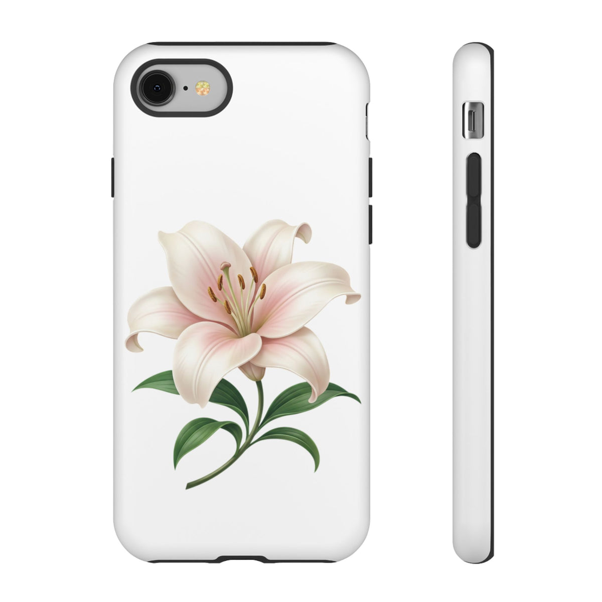 Floral Lily Phone Case — Pink Lily Tough Protective Cover