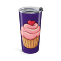 Pink Cupcake Tumbler 20oz- Dark Purple