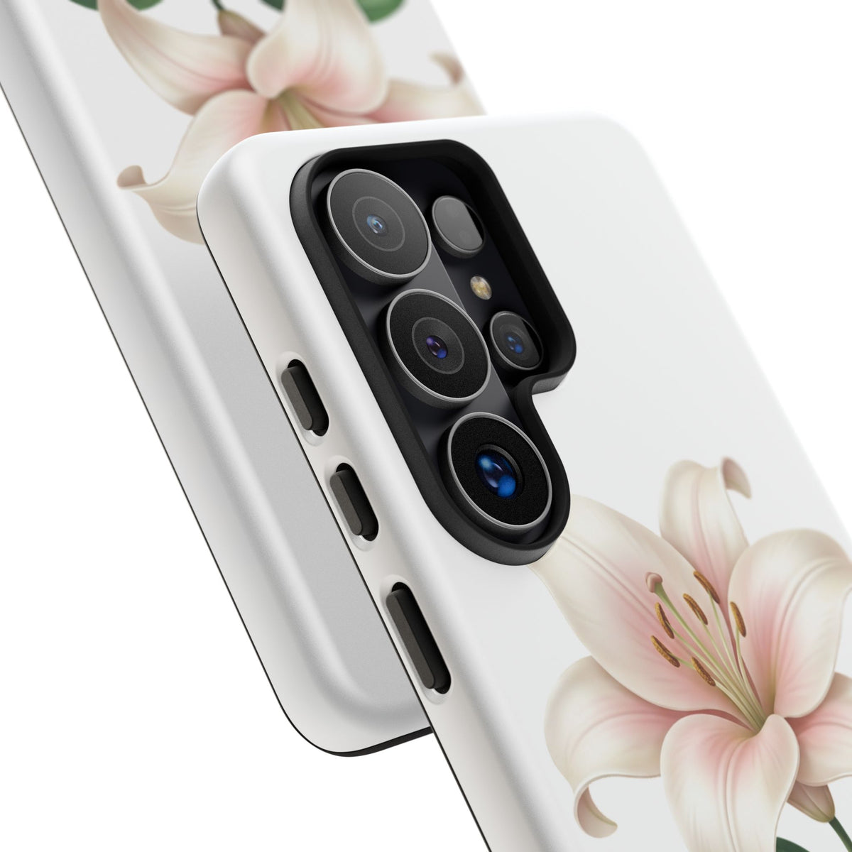 Floral Lily Phone Case — Pink Lily Tough Protective Cover