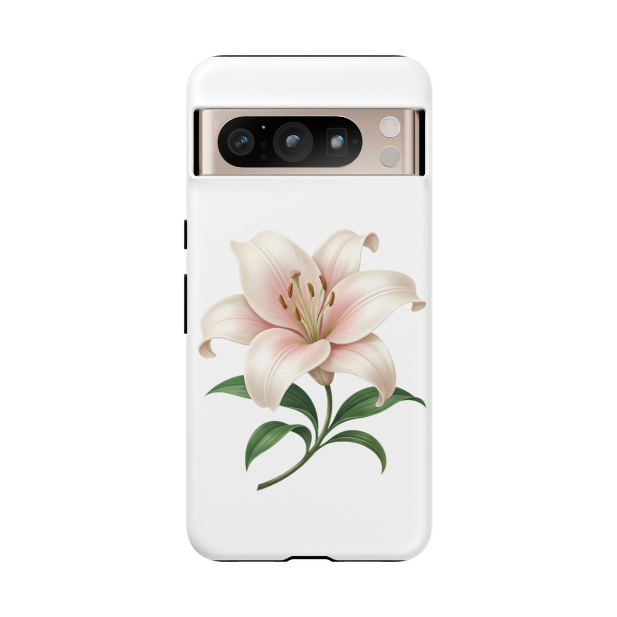 Floral Lily Phone Case — Pink Lily Tough Protective Cover
