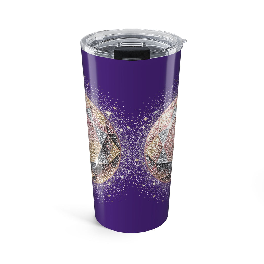 Glittery Dark Purple Tumbler 20oz
