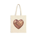 Glitter Rose Gold Heart Tote
