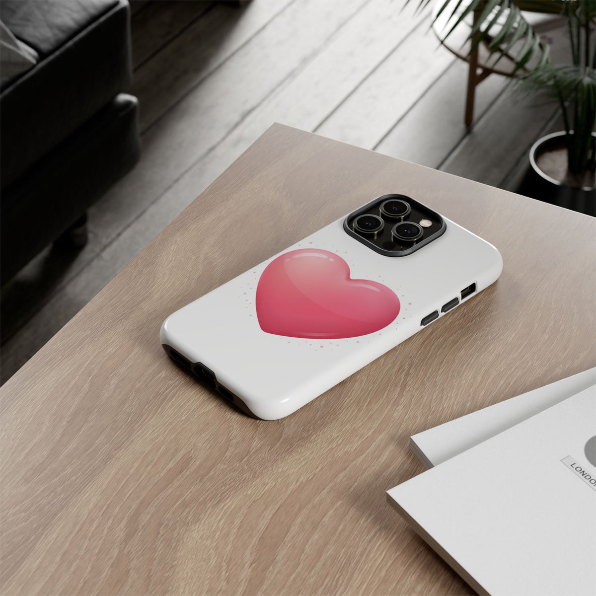 Heart Emoji Tough Case — Cute Pink Heart Phone Case for iPhone & Android