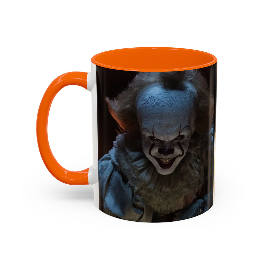 Creepy Pennywise Horror Coffee Mug — Scary Clown Accent Mug (11/15oz)