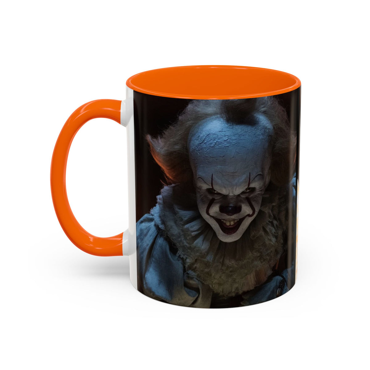 Creepy Pennywise Horror Coffee Mug — Scary Clown Accent Mug (11/15oz)