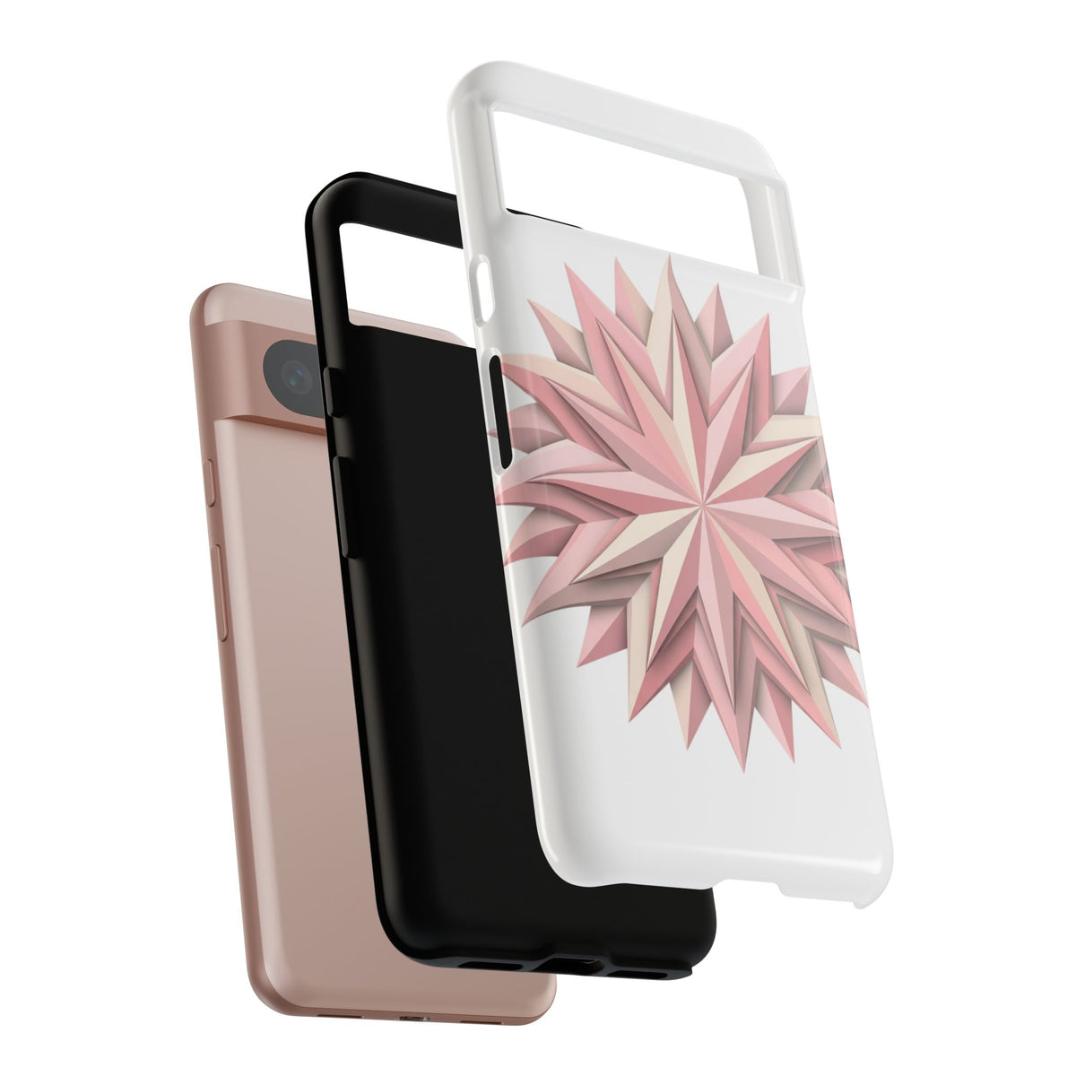 Pink Geometric Star Phone Case — Tough Protective iPhone Cover