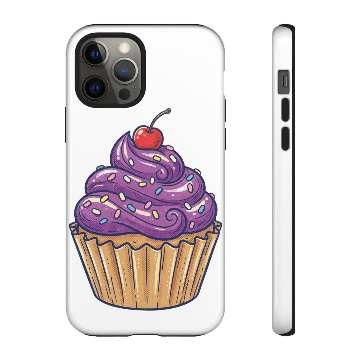 Purple Cupcake Tough Phone Cases