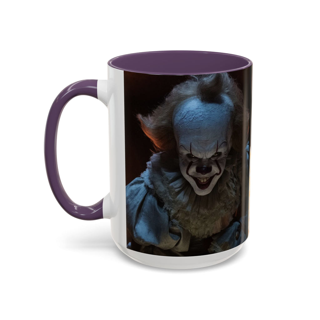 Creepy Pennywise Horror Coffee Mug — Scary Clown Accent Mug (11/15oz)