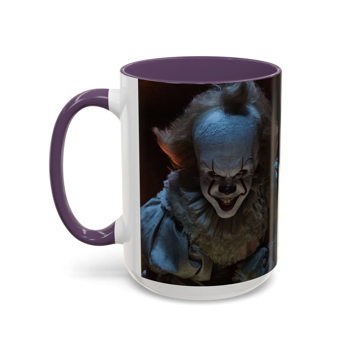 Creepy Pennywise Horror Coffee Mug — Scary Clown Accent Mug (11/15oz)