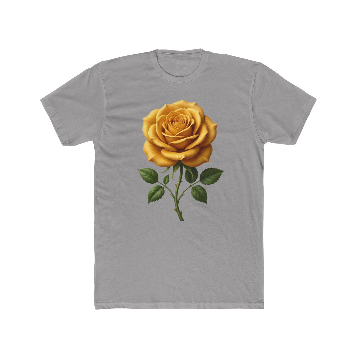Yellow Rose Graphic Tee - Vintage Botanical Floral T-Shirt