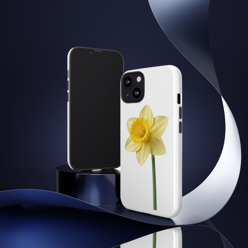 Daffodil Blossom Tough Phone Case — Yellow Spring Floral iPhone Cover