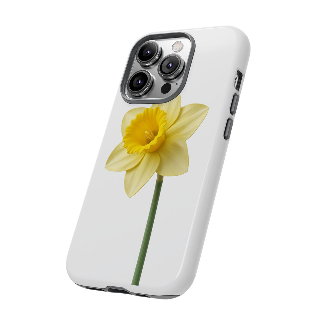 Daffodil Blossom Tough Phone Case — Yellow Spring Floral iPhone Cover