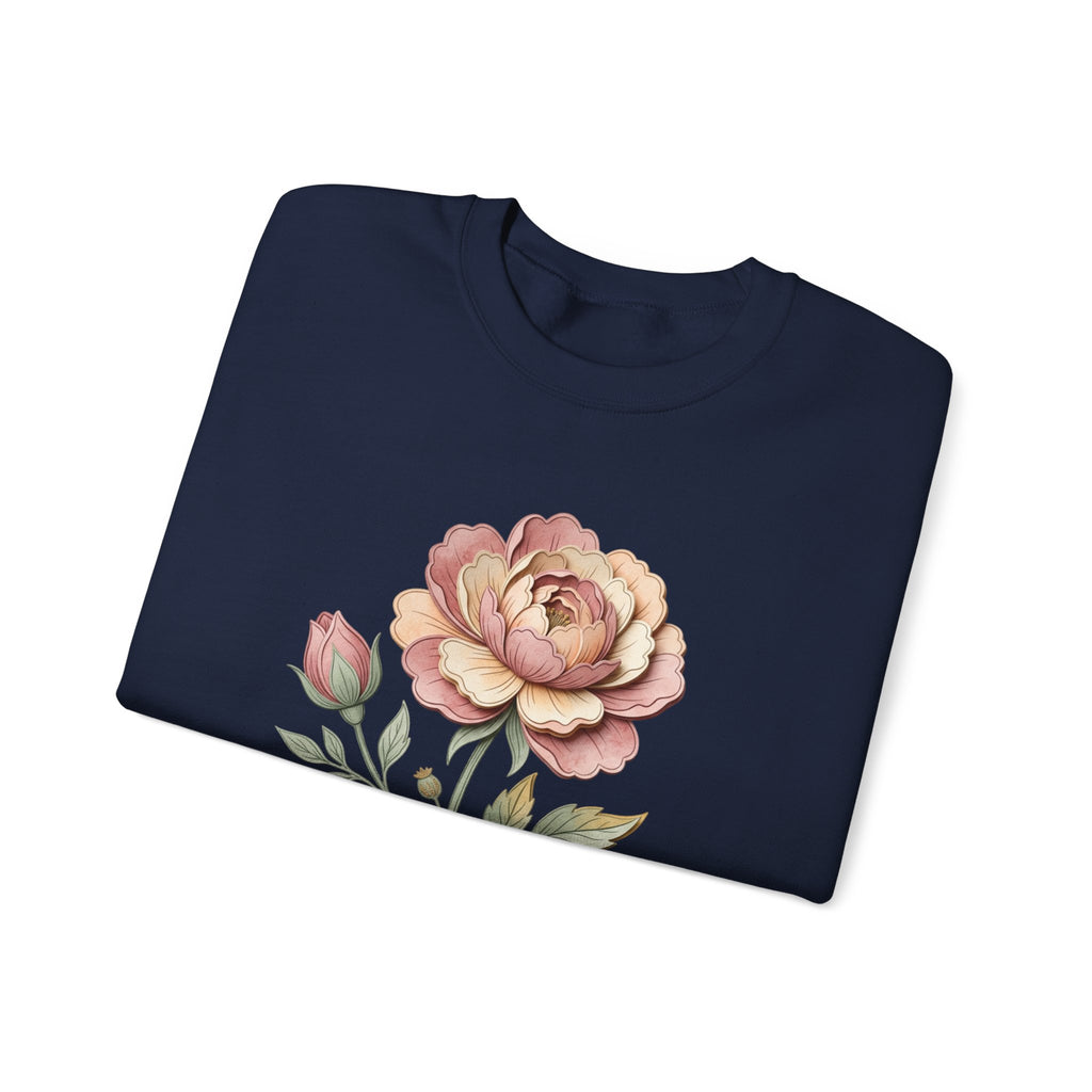 Floral Rose Crewneck Sweatshirt