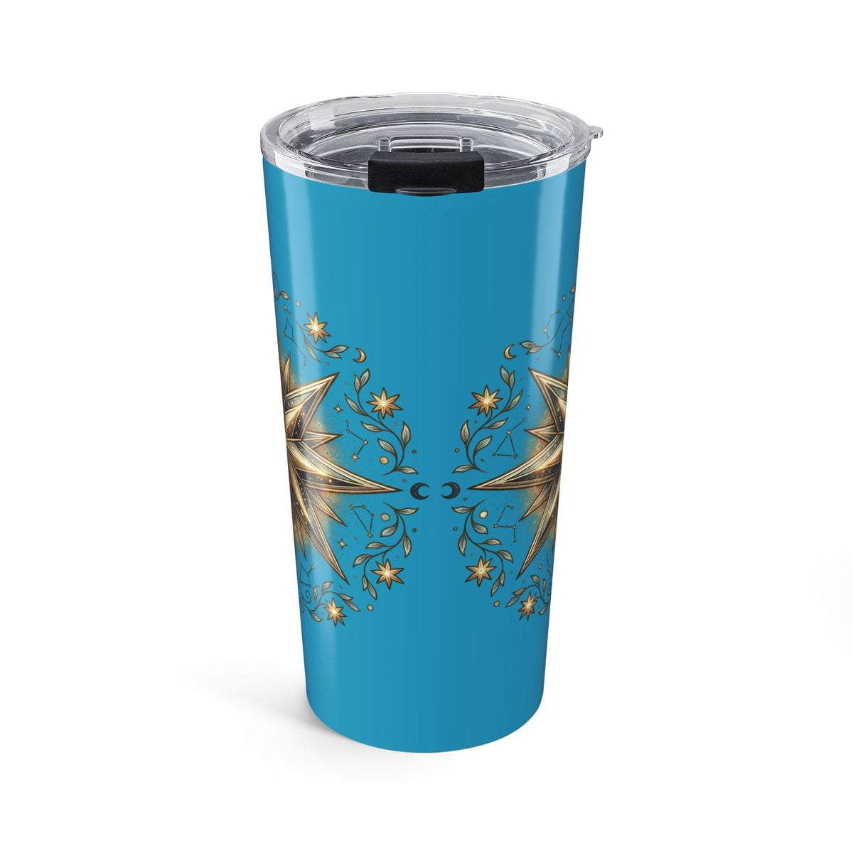 Star Print Turquoise Insulated Tumbler 20oz
