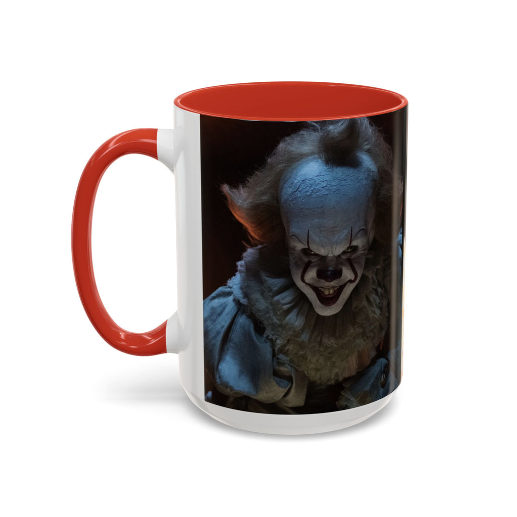 Creepy Pennywise Horror Coffee Mug — Scary Clown Accent Mug (11/15oz)