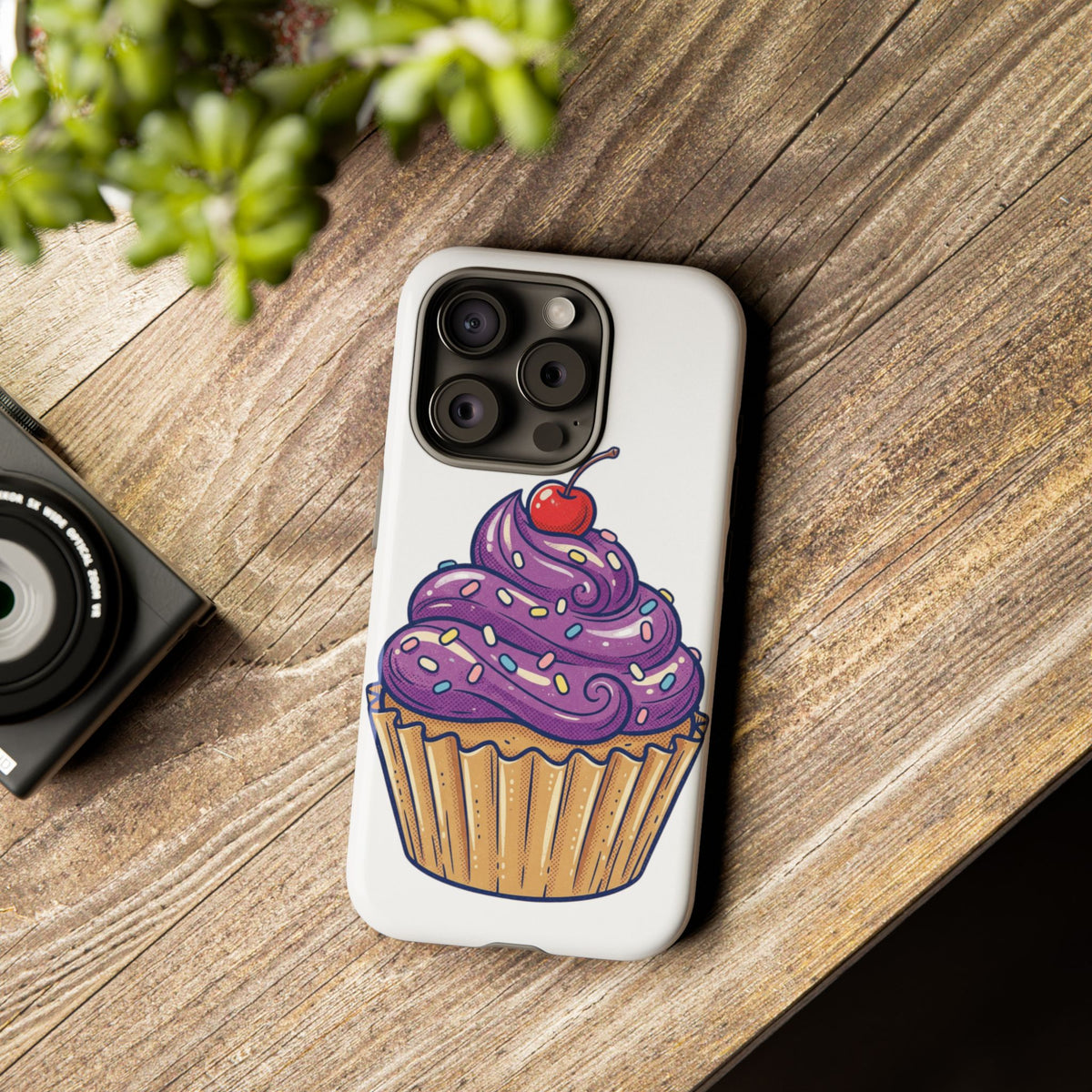 Purple Cupcake Tough Phone Cases