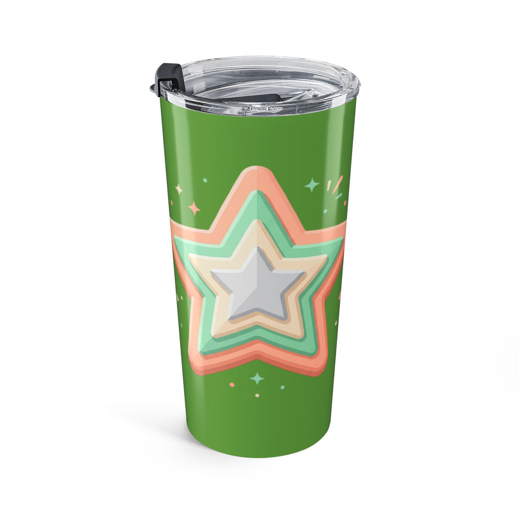 Star Design Tumbler 20oz Green