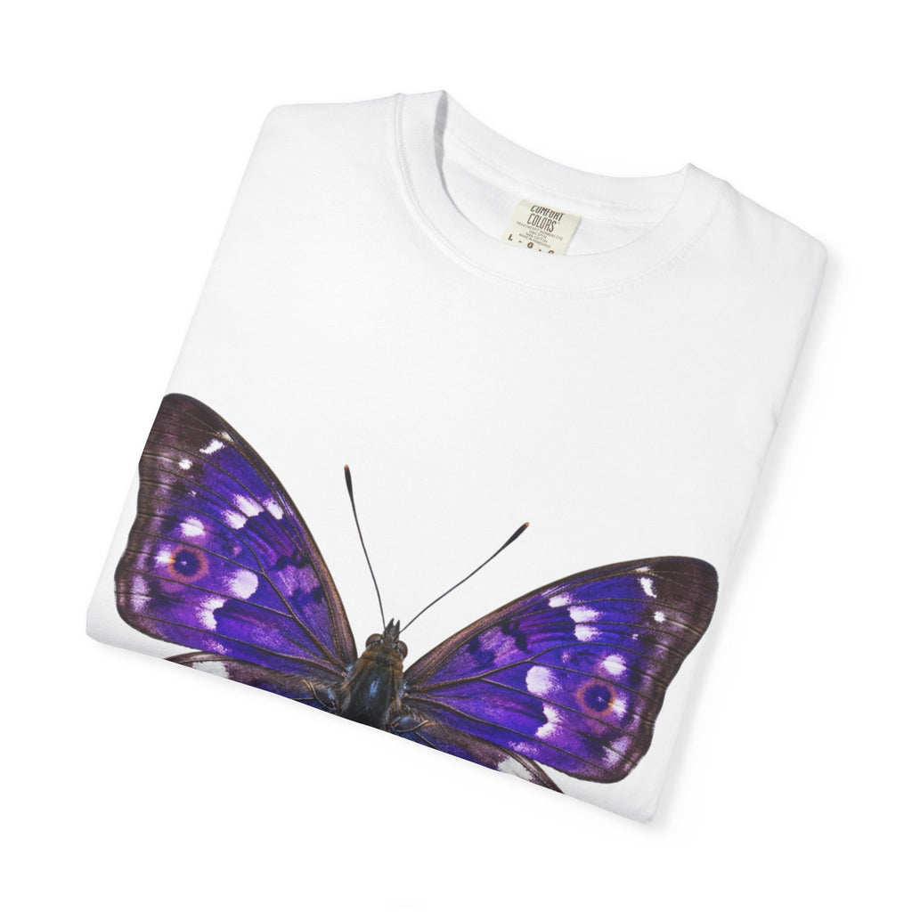 Purple Butterfly T-Shirt — Vibrant Vintage Moth Graphic Tee