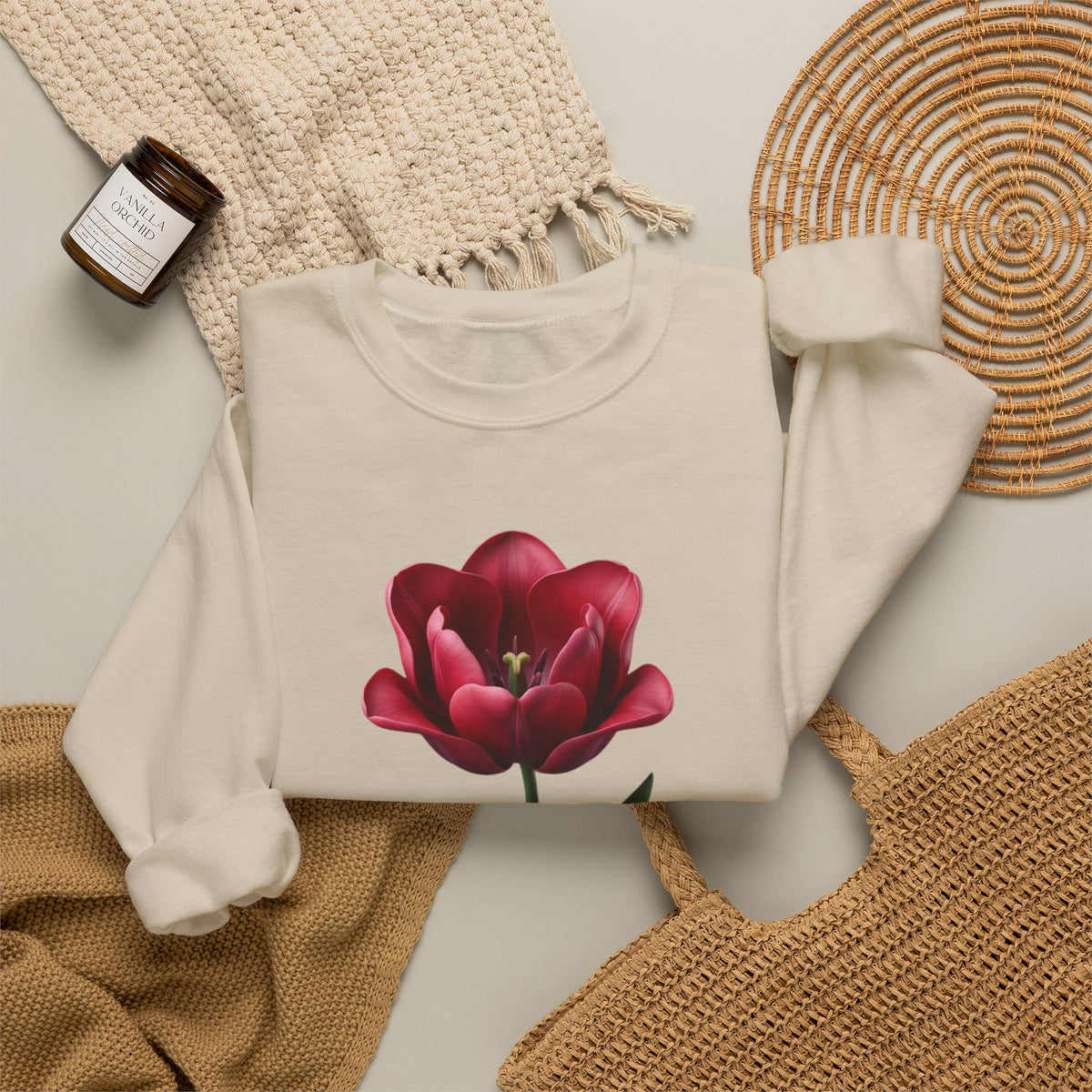 Tulip Bloom Crewneck Sweatshirt