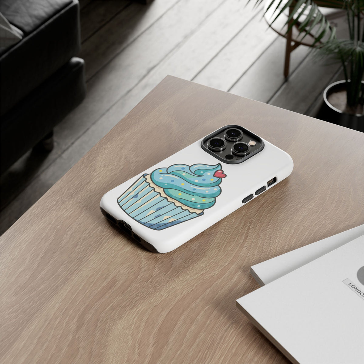 Blue Cupcake Tough Phone Cases