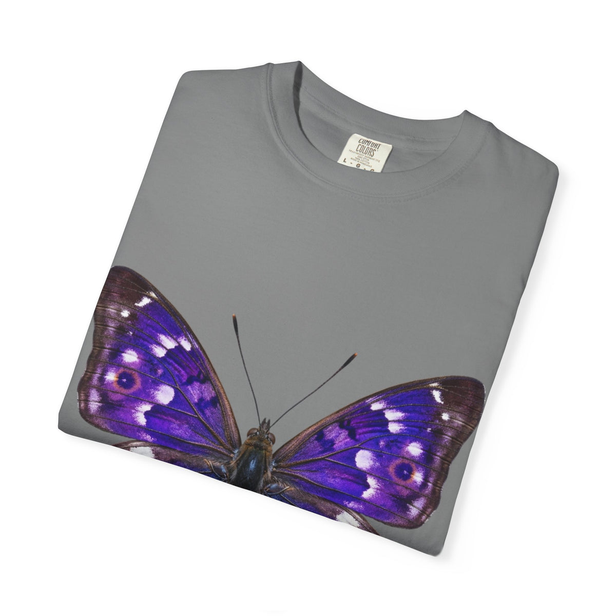 Purple Butterfly T-Shirt — Vibrant Vintage Moth Graphic Tee
