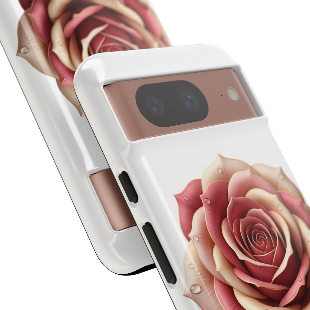 Rose Waterdrop Tough Phone Case — Protective Floral iPhone Cover