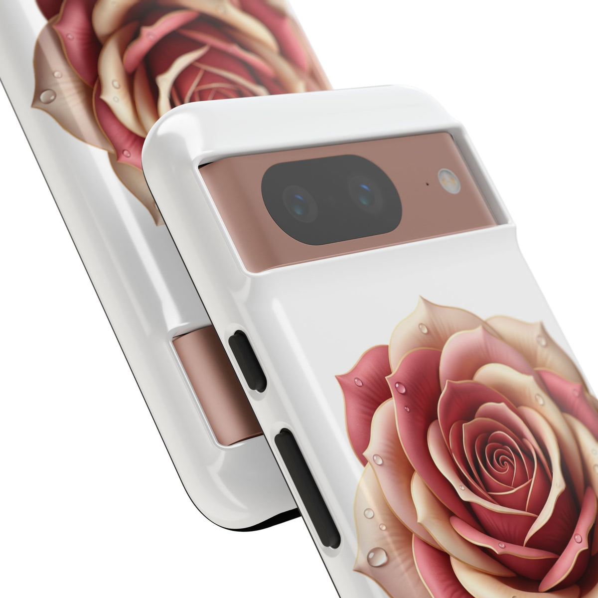 Rose Waterdrop Tough Phone Case — Protective Floral iPhone Cover