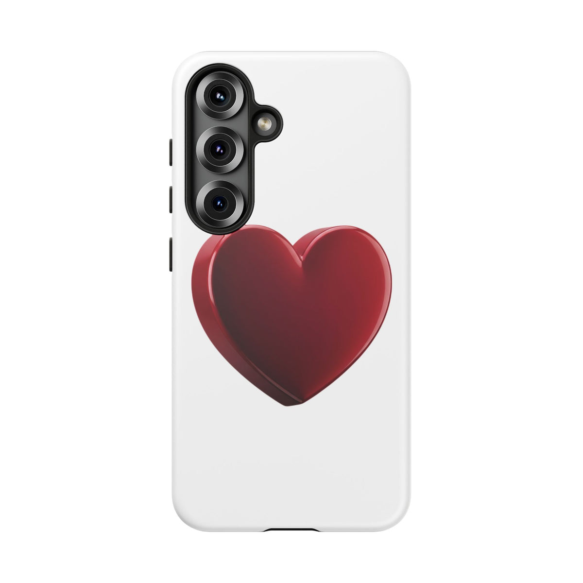Heart Tough Phone Case - Red 3D Heart Protective Phone Case