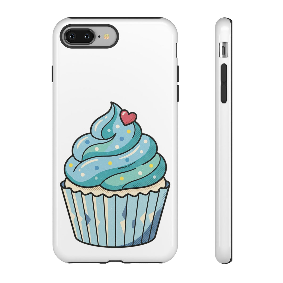 Blue Cupcake Tough Phone Cases