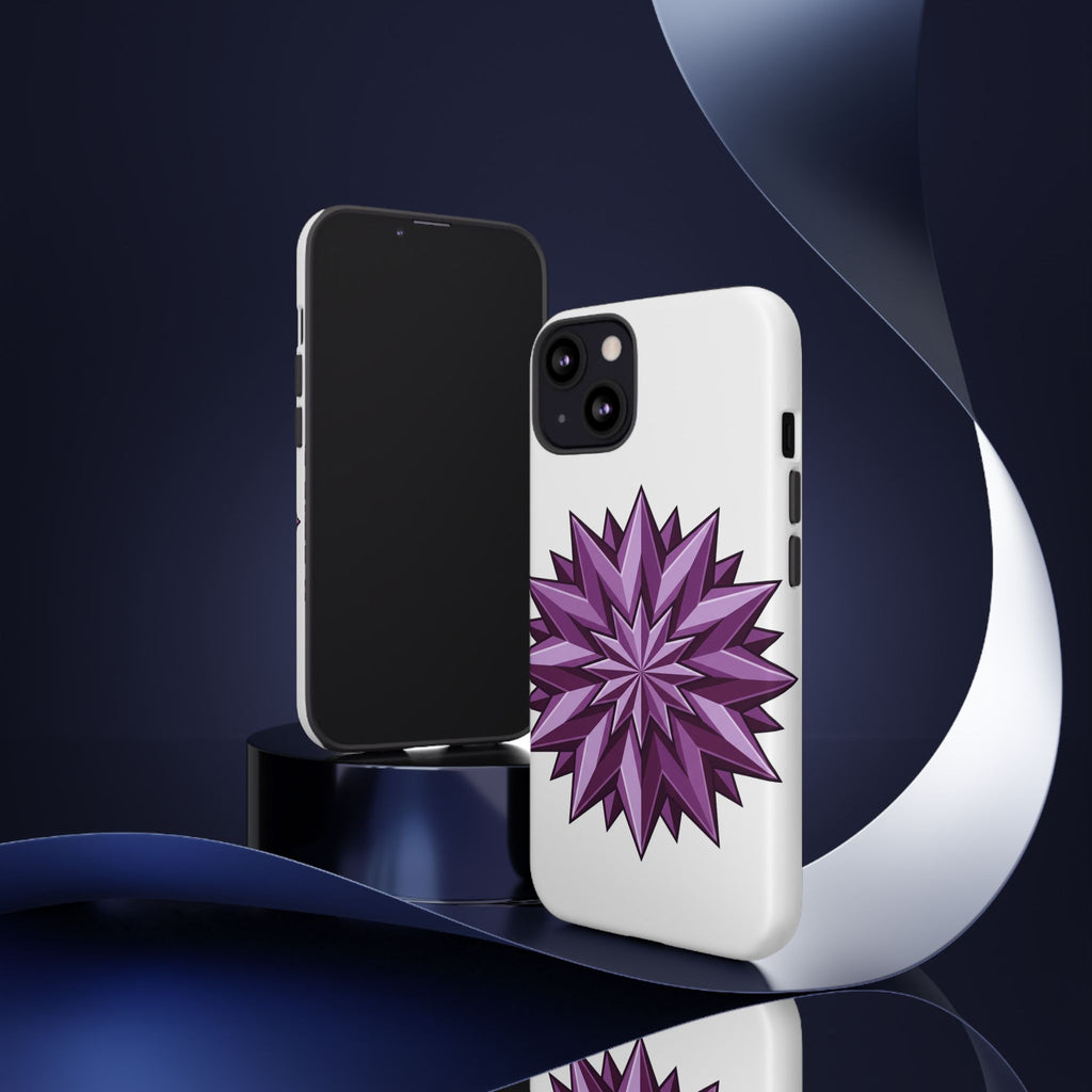 Purple Geometric Star Phone Case