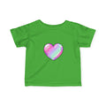 Infant Tee — Pastel Rainbow Heart Baby Shirt