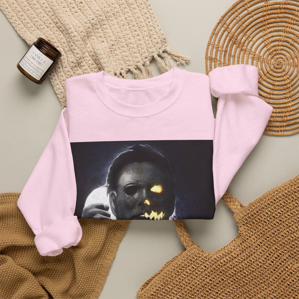 Halloween Michael Myers Mask Crewneck Sweatshirt