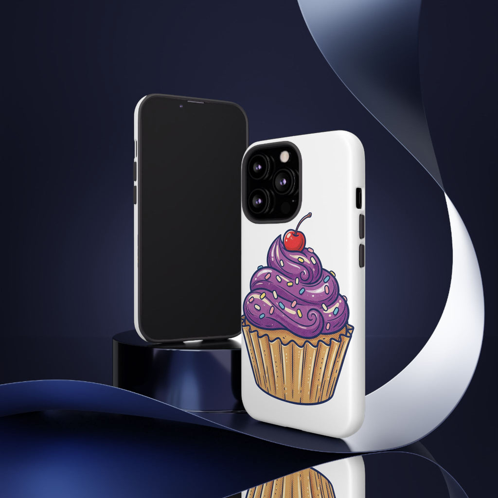 Purple Cupcake Tough Phone Cases